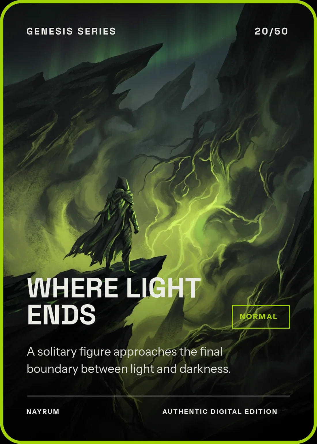 WHERE LIGHT ENDS — card 020